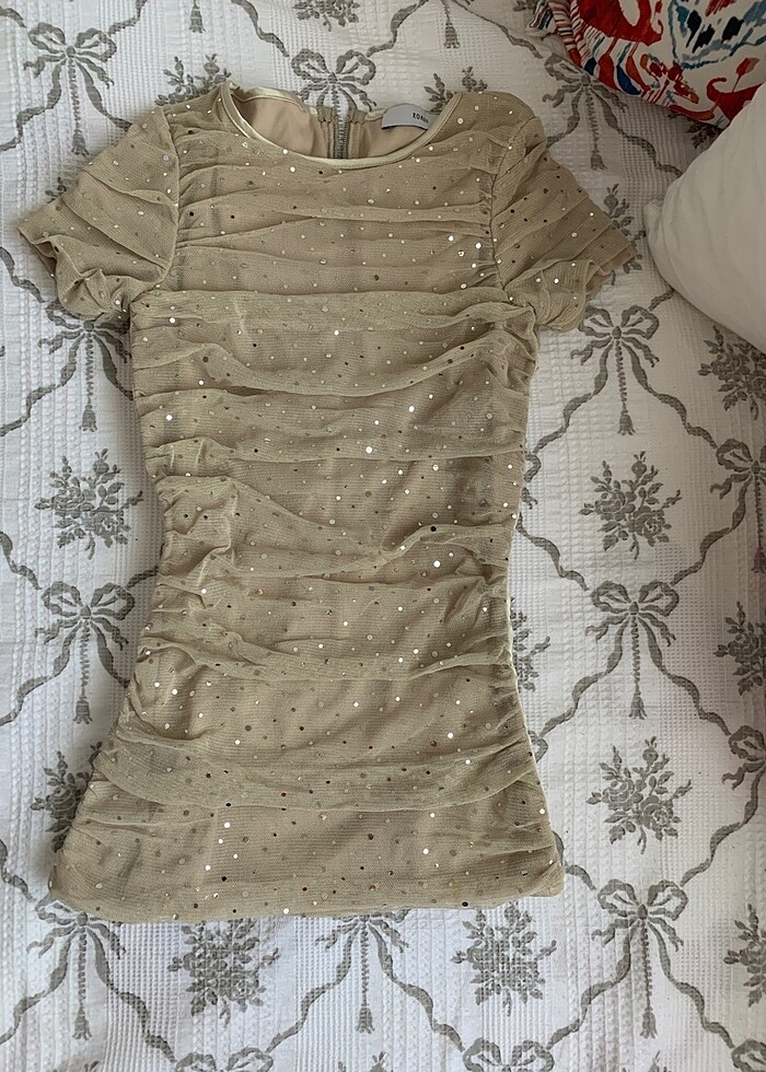 Roman marka payetli şık bluz - Görsel 2