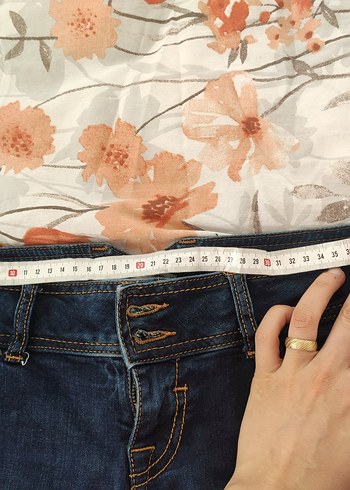 LTB Kadın Mavi Yırtık Denim Pantolon