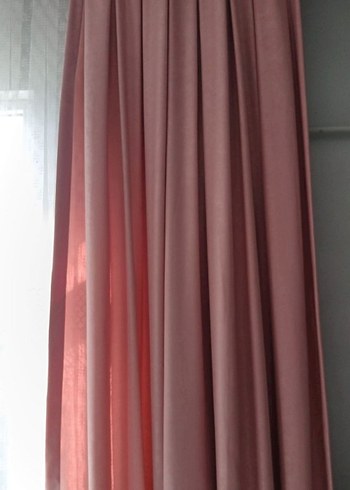 Modern Pudra Pembesi Fon Perde - Görsel 2