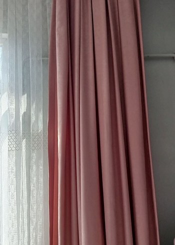 Modern Pudra Pembesi Fon Perde - Görsel 3