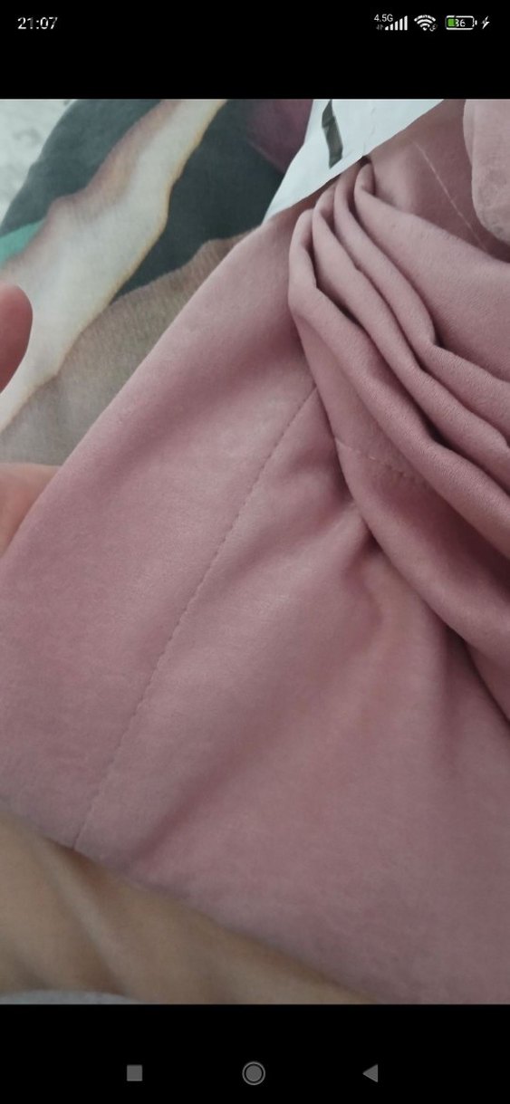 Modern Pudra Pembesi Fon Perde - Görsel 4