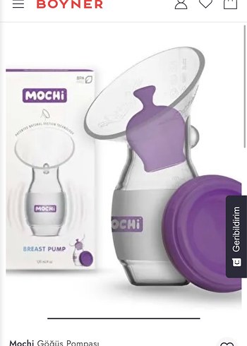  Mor Pastel Renkli Mochi Göğüs Pompası