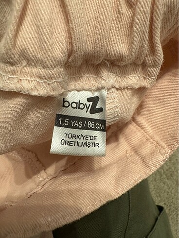 12-18 Ay Beden pembe Renk BabyZ Kız Bebek Pembe Pantolon