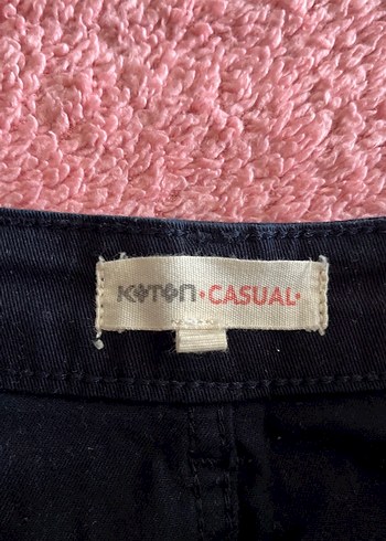 Koton Lacivert Denim Mini Etek