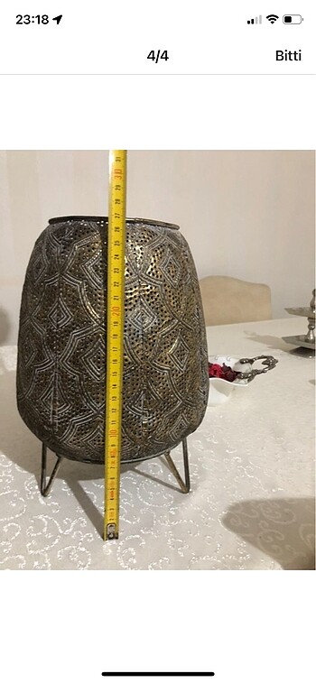 Paşabahçe dekoratif şamdan