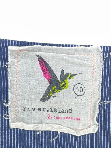 36 Beden lacivert Renk River Island Kısa Tulum %70 İndirimli.