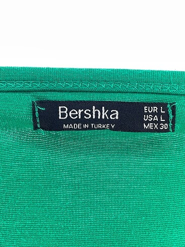 l Beden yeşil Renk Bershka Günlük Elbise %70 İndirimli.