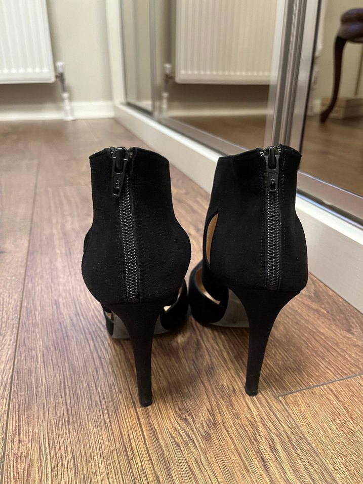 Süet Topuklu Ayakkabı - Görsel 4