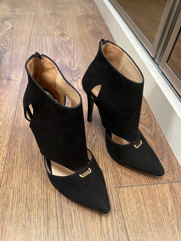 Süet Topuklu Ayakkabı - Görsel 2