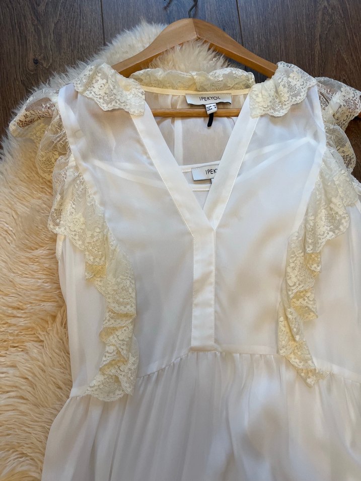 İPEKYOL BEYAZ ELBİSE - Görsel 2