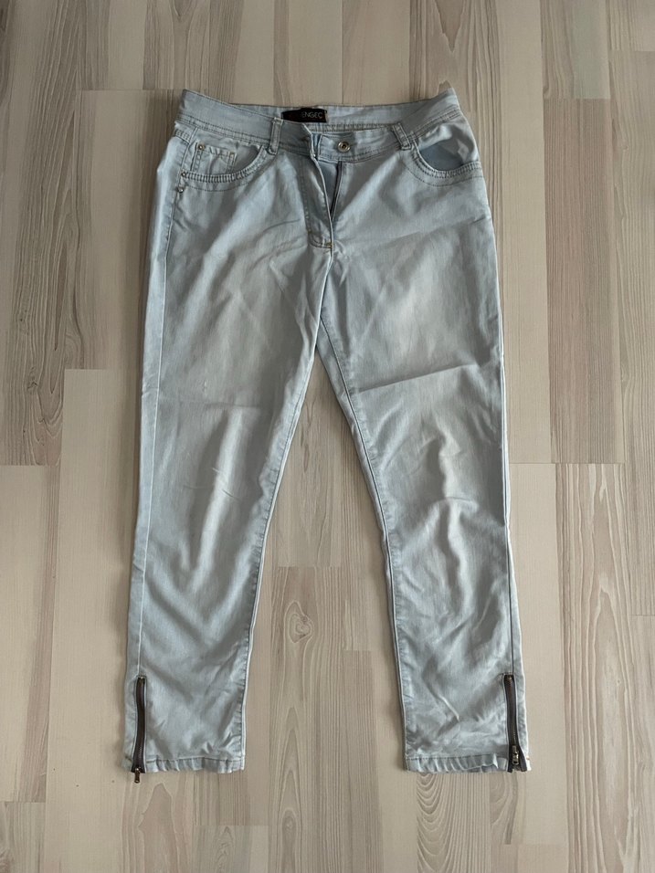 Buz mavisi düşük bel Kadın Denim kot Pantolon mom jean - Görsel 2