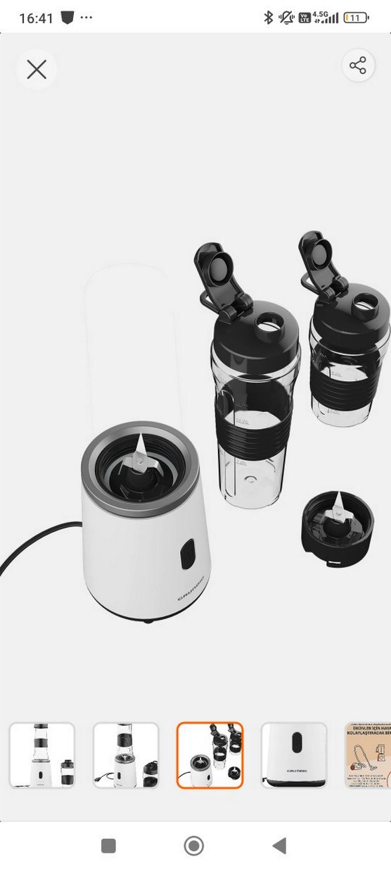 Grundig Beyaz ve Gri Blender - Görsel 3