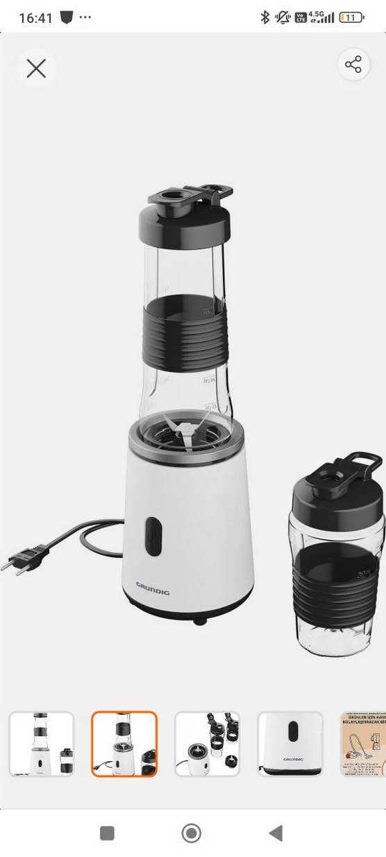 Grundig Beyaz ve Gri Blender - Görsel 2