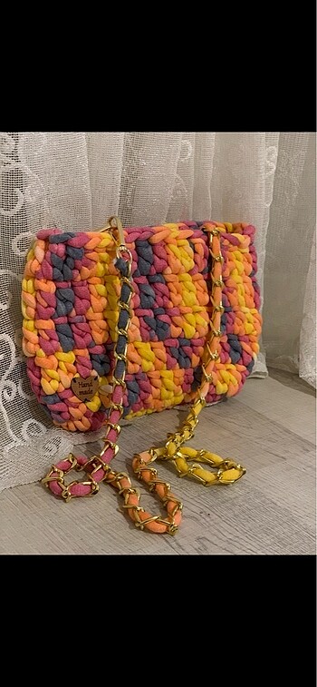 Hand Made örgü Canta