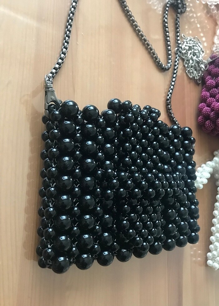 Cam inci boncuk çanta - Görsel 2