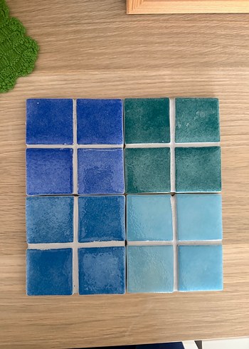 Mozaik seramik bardak altlığı - Görsel 2