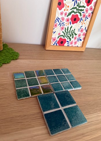 Mozaik seramik bardak altlığı - Görsel 6