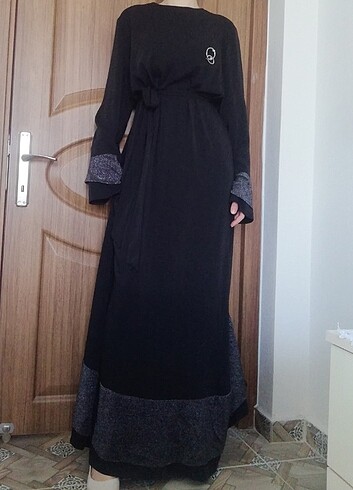 44 Beden siyah Renk Kadın abiye elbise 