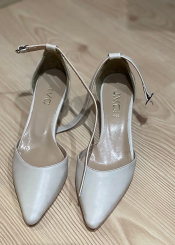 37 Beden Diger krem Süet Stiletto Kadın Abiye Ayakkabı
