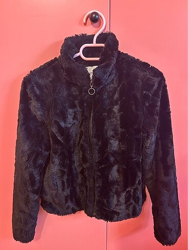 Pull&Bear siyah kürk