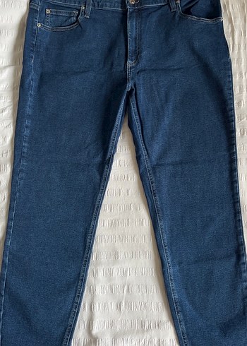 Kadın Lacivert Midi Denim Pantolon