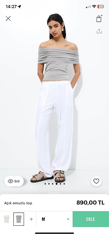 Pull and Bear Straplez üst