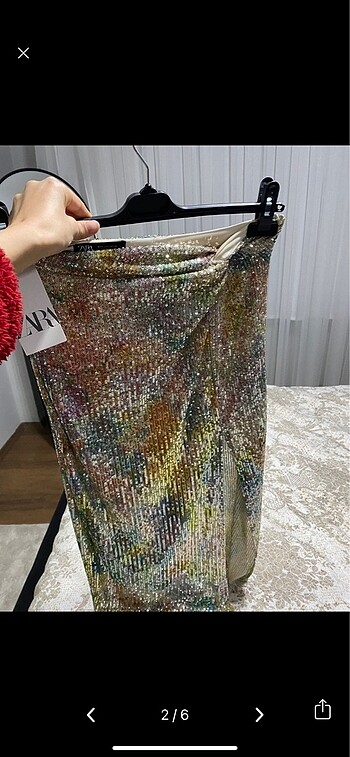 Zara Pullu midi etek