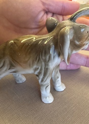 Bej Gri Fil Figürin - Görsel 2