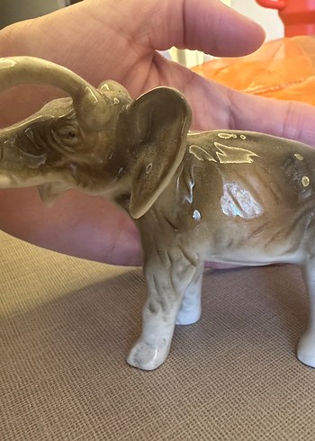 Bej Gri Fil Figürin - Görsel 4