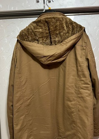 Zara Kahverengi Suni Erkek Ceket Kürklü