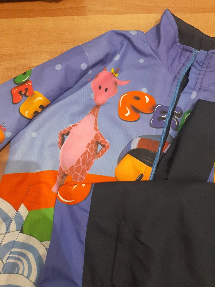 Renkli Baskılı Fermuarlı Eşofman Takımı - Görsel 5