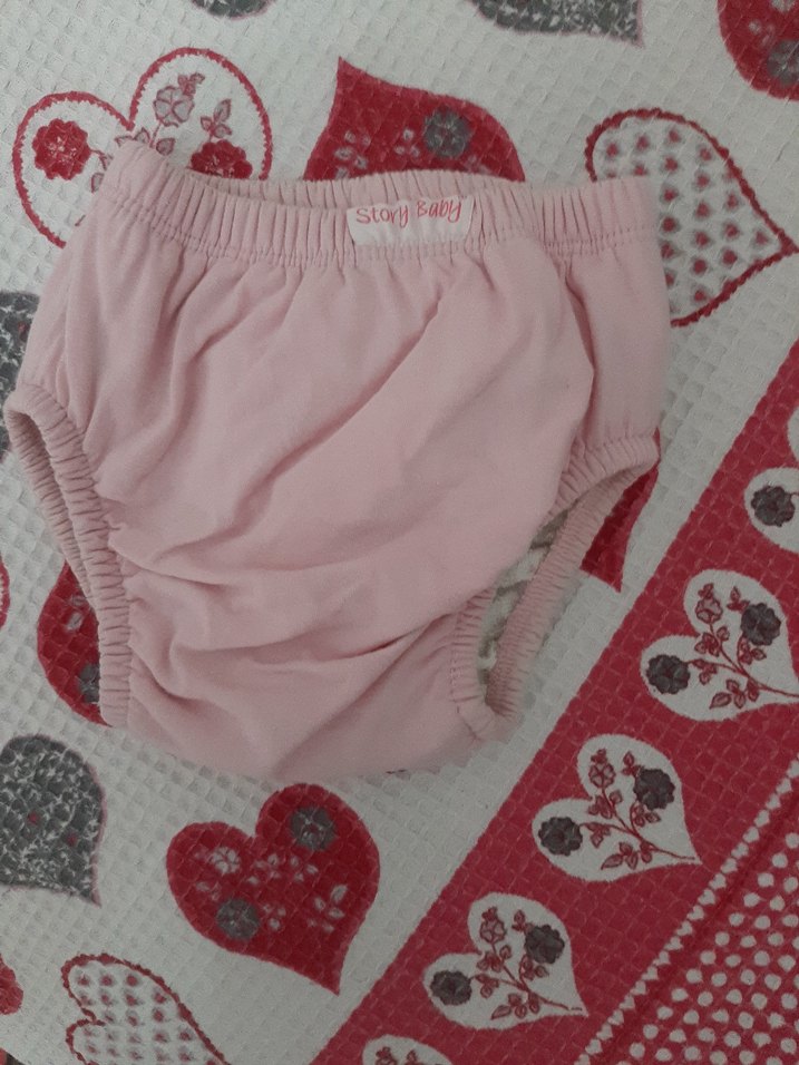 Renkli Desenli Pembe Bebek Külot Alıştırma Külodu - Görsel 2