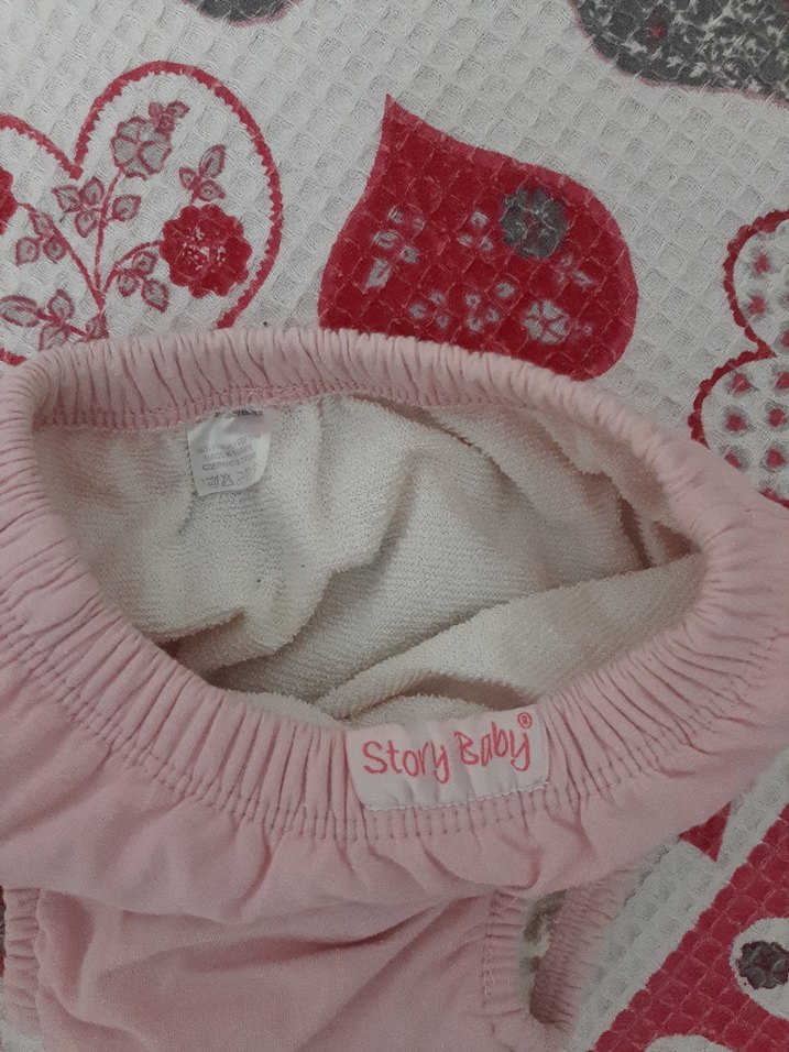 Renkli Desenli Pembe Bebek Külot Alıştırma Külodu - Görsel 3