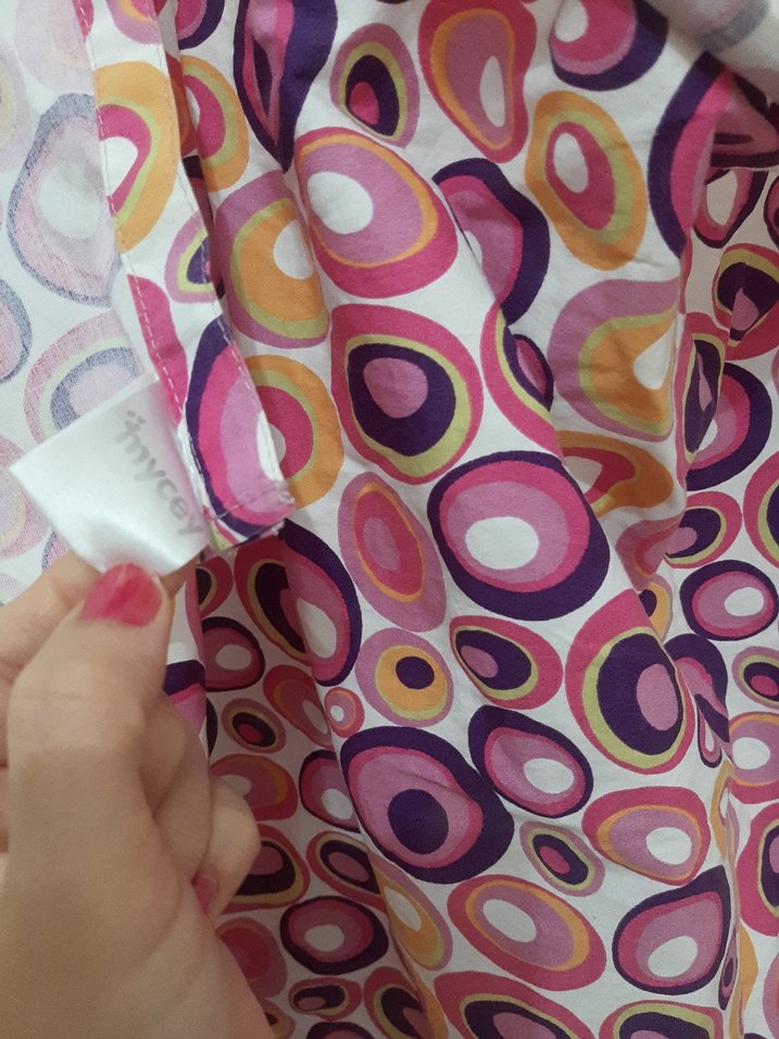 Renkli Desenli Emzirme örtüsü - Görsel 2