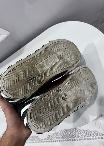 tek ebat Beden Siyah Erkek Sneaker Spor Ayakkabı off white