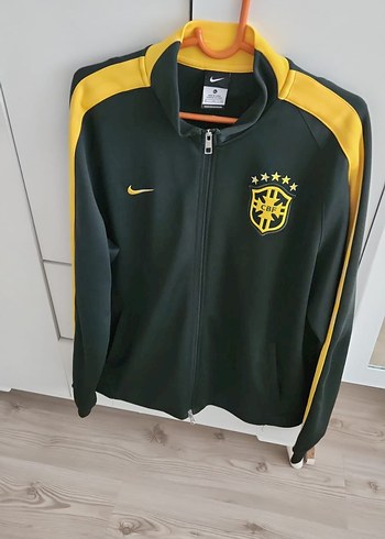 Nike Brezilya Yesil Sari Spor Ceket