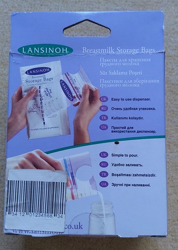 Lansinoh Göğüs Sütü Saklama Poşetleri