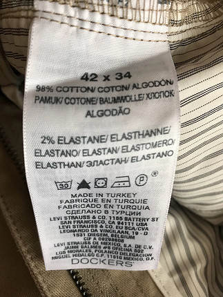 42 Beden Dockers pantolon 