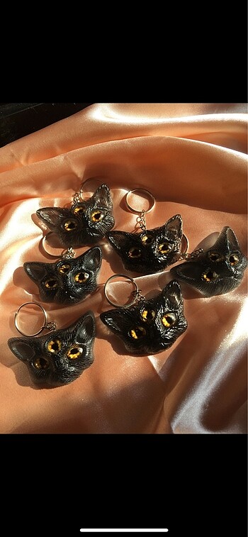 Black Cat Anahtarlık