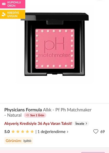 MAC PHYSICIANS FORMULA pH Matchmaker Makyaj Ürünü