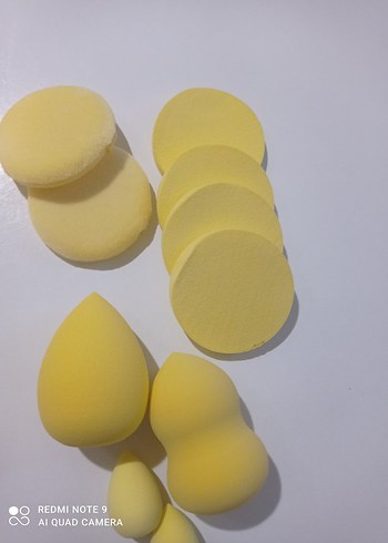 Sarı Pastel Makyaj Süngeri Seti - Görsel 3