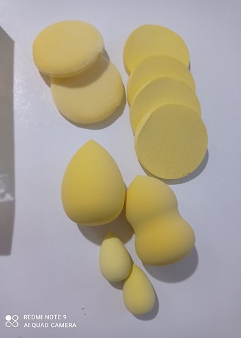 Sarı Pastel Makyaj Süngeri Seti - Görsel 4