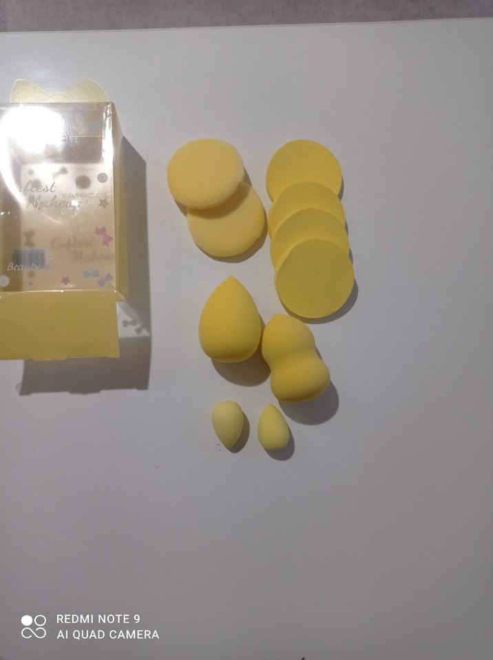 Sarı Pastel Makyaj Süngeri Seti - Görsel 2