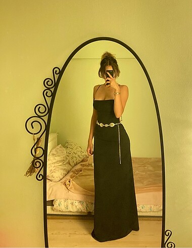 shein sırtı açık elbise