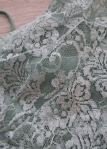H&M Nakışlı Fırfırlı Bohem Mini Atlet