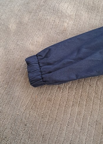 24-36 Ay Beden mavi Renk Fermuarlı Erkek Çocuk Mavi Denim Yağmurluk