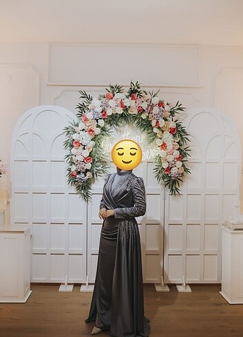 Saten tesettür abiye