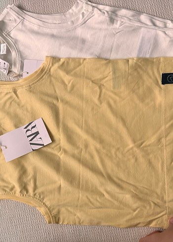 Zara Sarı Baskılı Çocuk Atlet