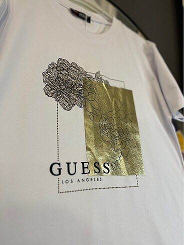 Guess Ekru Guess Tişört