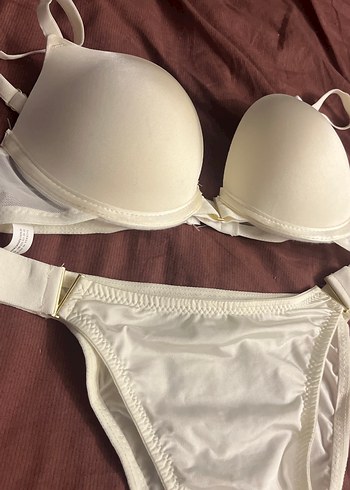 Beyaz Minimalist Bohem Tarzı Sütyen ve Külot - Görsel 2